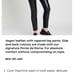 New! Womens Black vegan leather front pants size XL
