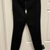 New! Womens Black vegan leather front pants size XL