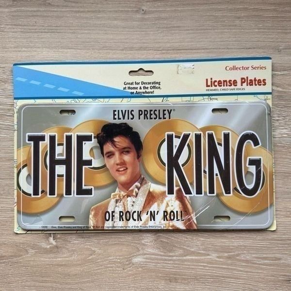 Elvis Presley Rare Collectible License Plate Gold Record The King Of Rock And Ro