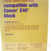 Staples Brand Canon E40 Toner: Compatible with PC700, PC900 Series Copiers