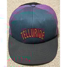 Vintage 80s 90s Telluride Colorado Ski Embroidered Snapback Hat Cap Colorblock U
