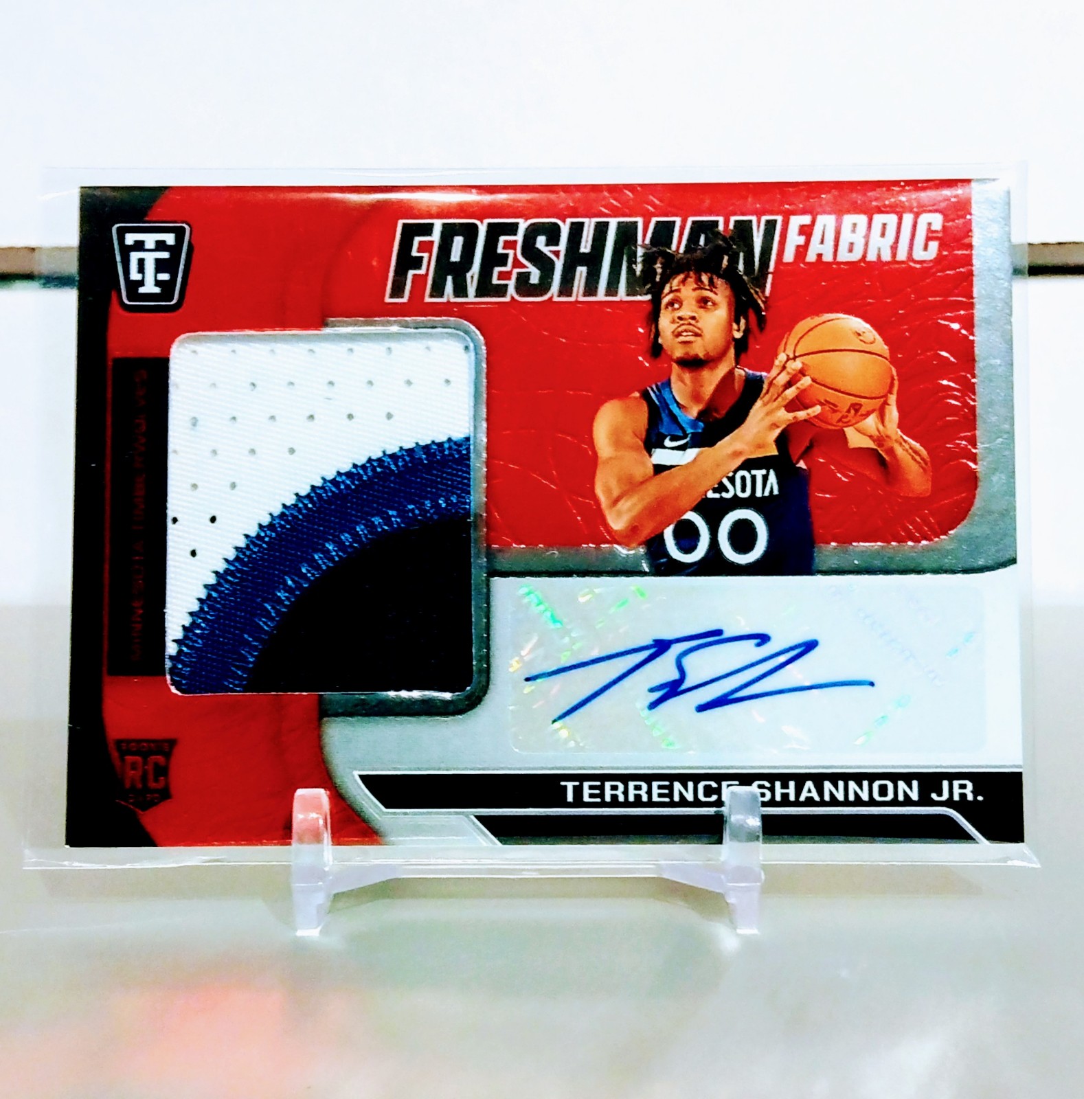 Terrence Shannon Jr. ROOKIE PATCH AUTO /75 RED PLATINUM MIRROR SSP 3 COLOR MEM