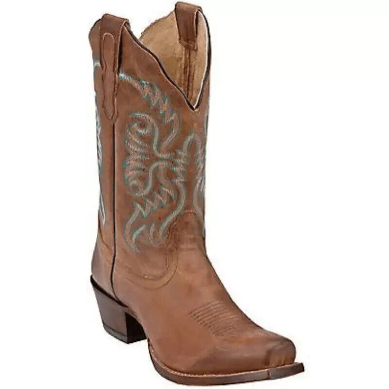 NOCONA WOMEN'S TAN SNIP TOE WESTERN BOOTS SZ 8.5