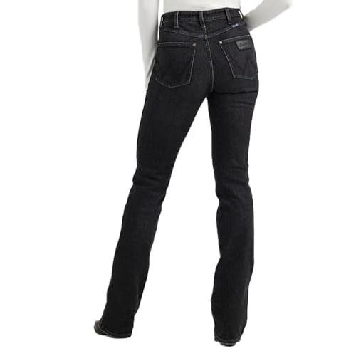 Wrangler Retro Women's 35x34 Bailey High Rise Bootcut Jeans Rachel Black Wash