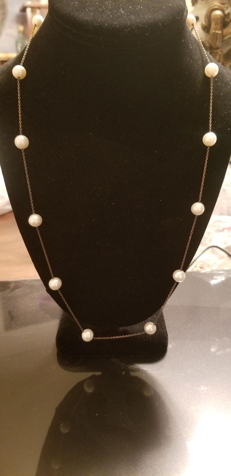 Beautiful DM Pearl and Sterling Necklace