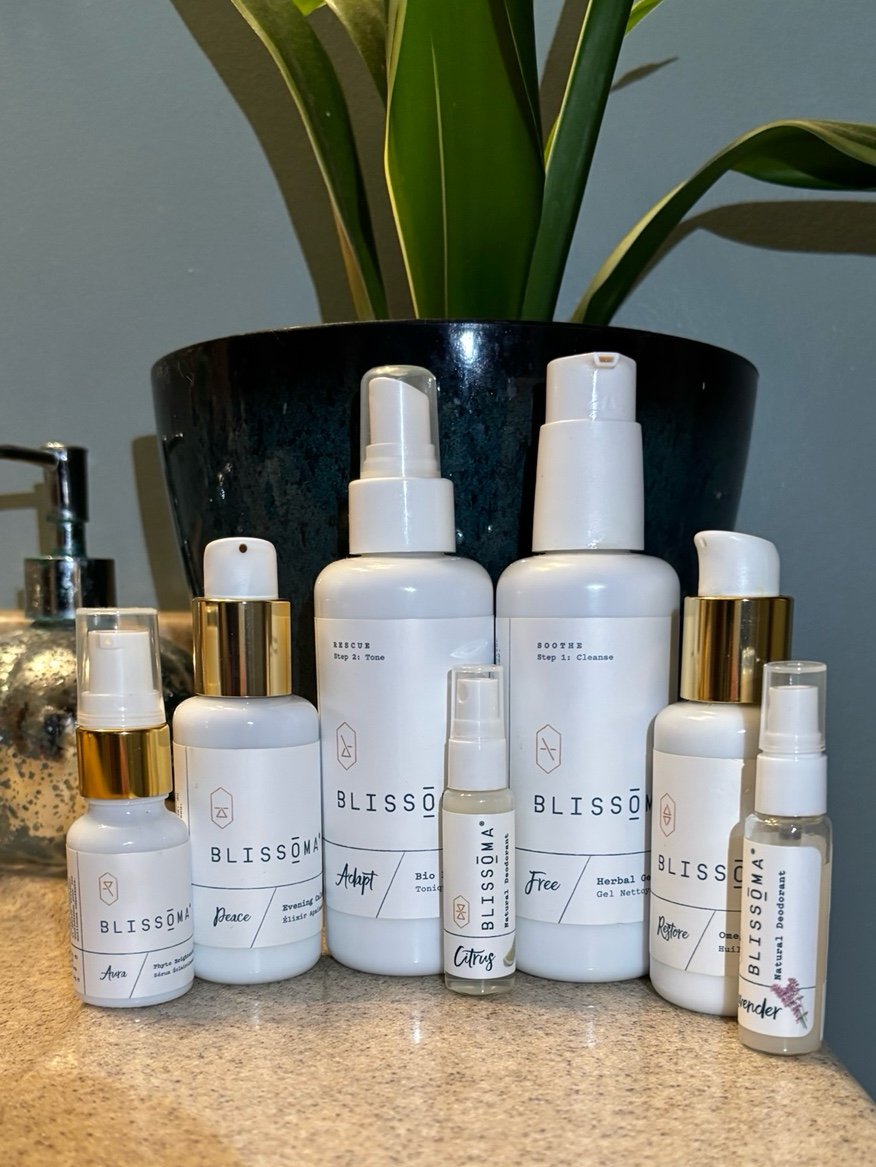 Blissoma organic free cleanser restore miracle oil adapt toner peace moisturizer