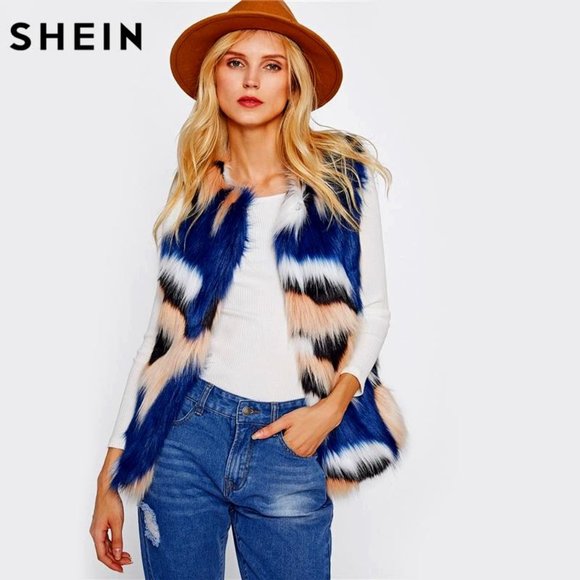 BOHO SHIC Colorful Fur Vest