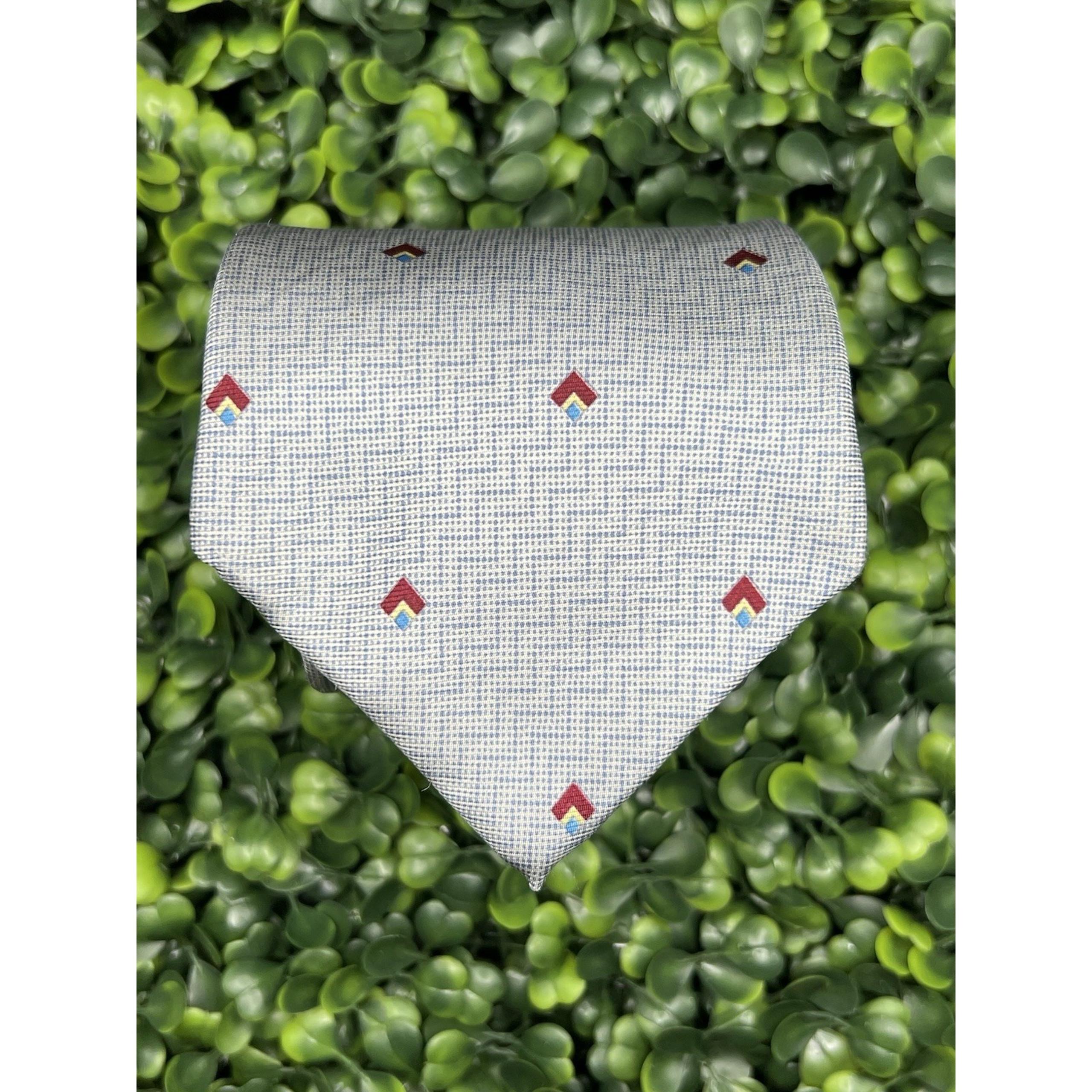 Mens Egon Von Furstenberg Vintage Grey Tie