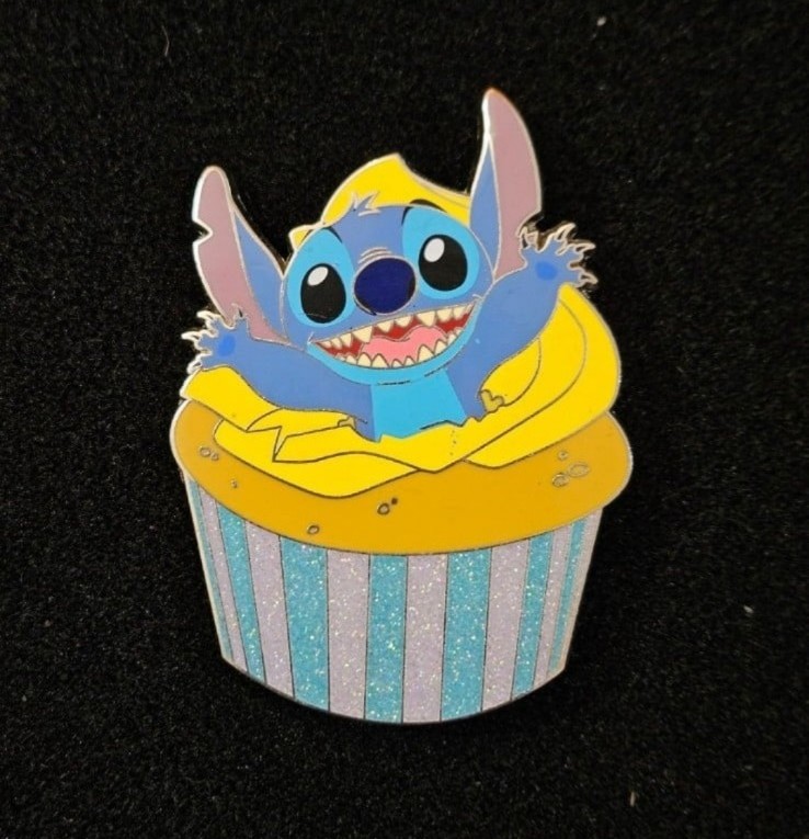 Fantasy pin inspired by Disney Stitch Birthday cupcake