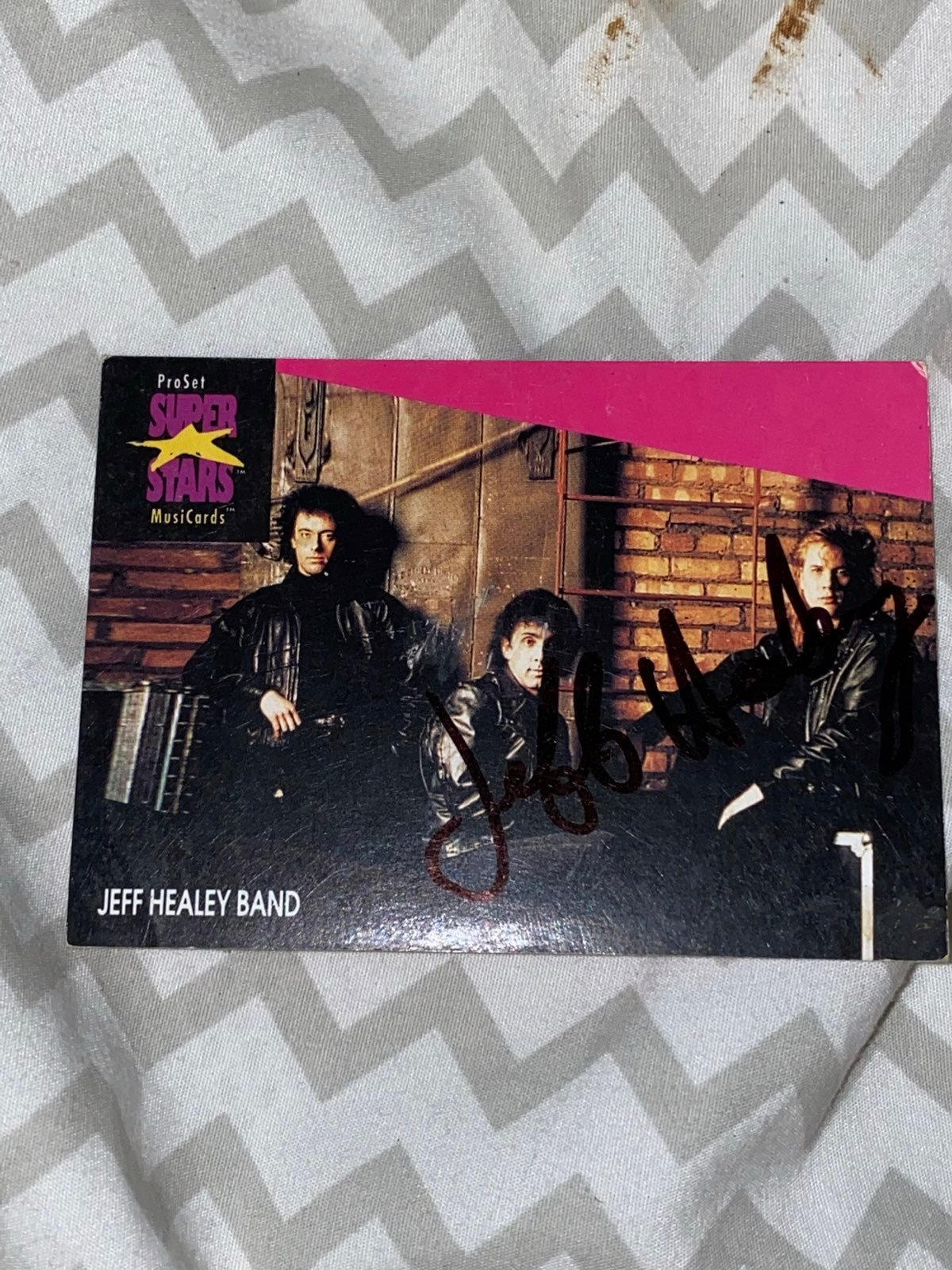 JEFF HEALEY SIGNED MUSIC TRADING CARD