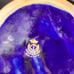 Cobalt Blue Nieman Marcus Pitcher And Plate Cast In Gold Trim