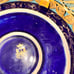 Cobalt Blue Nieman Marcus Pitcher And Plate Cast In Gold Trim