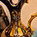 Cobalt Blue Nieman Marcus Pitcher And Plate Cast In Gold Trim