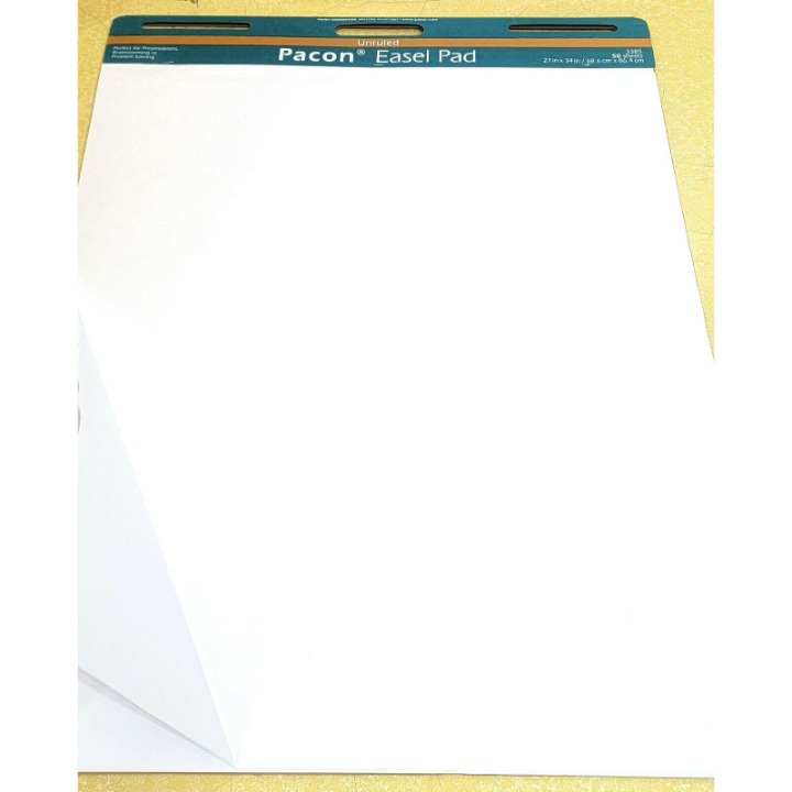 4 Pacon EASEL PADS 27 x34 Unruled Paper classroom home school office supplies