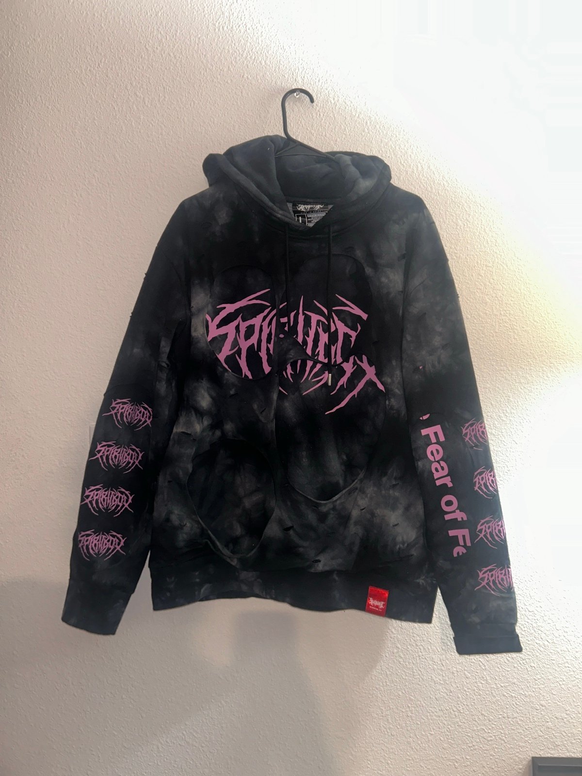 SPIRITBOX x shibori threads hoodie size L