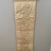 vintage embroidered textile hanging wall panel champagne color