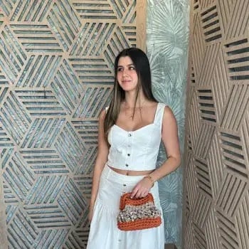Like New Sz Small Parker Denim White Two Piece Skirt/Top (325) cotton