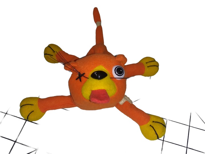 Vintage Meanies Splat The Road Kill Orange Cat Stuffed Beanie Plush 1997 Topkat