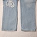ABERCROMBIE & FITCH The Boyfriend Mid Rise Jeans Womens Sz 28/6R Blue Distressed