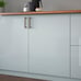 IKEA KALLARP 24x15 drawer front high gloss gray-turquoise