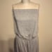 Aqua Heather Gray Strapless One-Piece Jumpsuit L