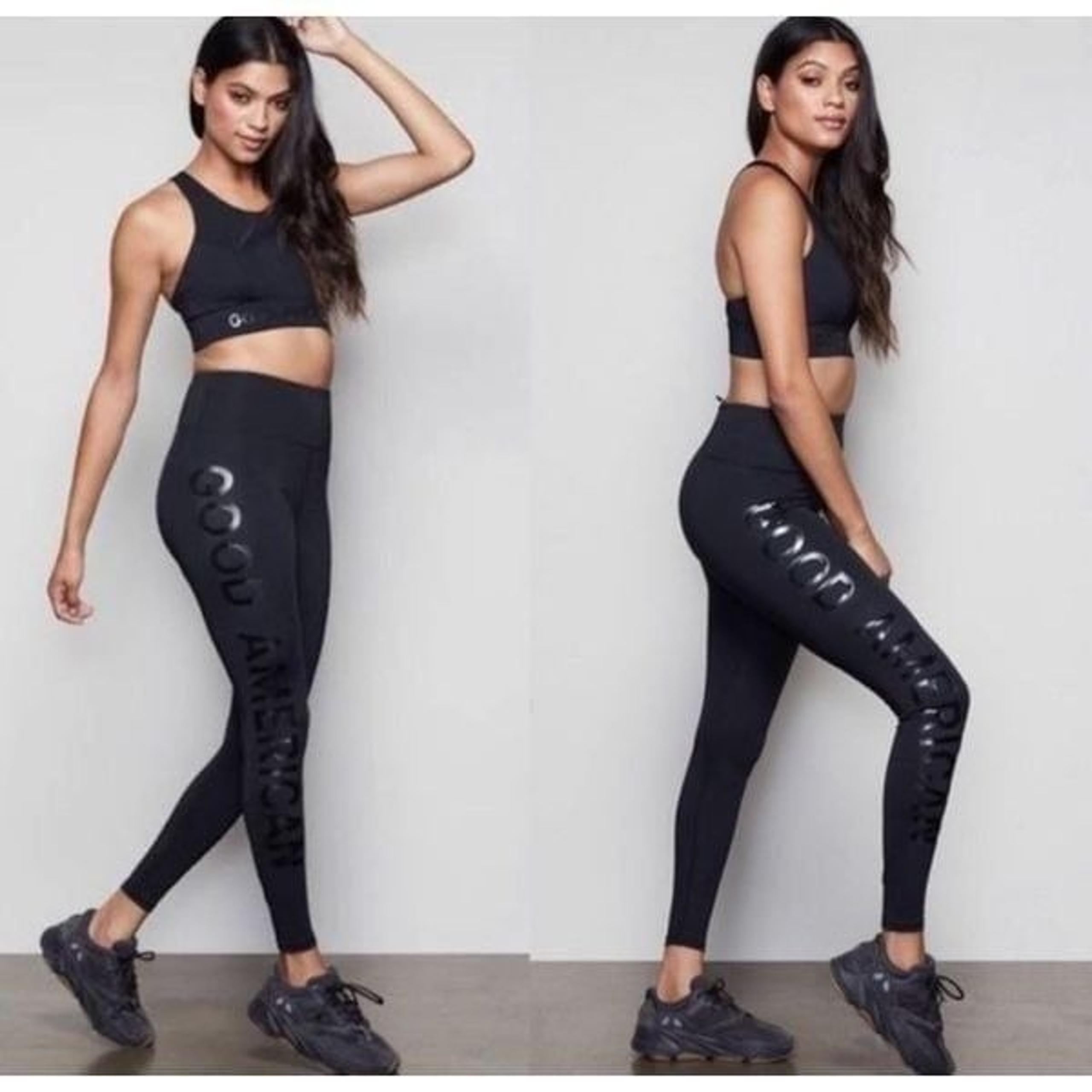 Good American Performance Core Power Black Leggings Women’s Size Small or 1