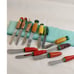 Butter and Cheese spread Knife's And Fork Stainless Steel Ceramic Fruit Handles