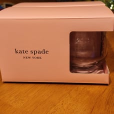 Kate Spade New York Larabee Dot 4-Piece Stemless White Wine Glass Set