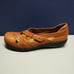 Clarks Bendables Comfort Shoes Womens Size 8M Tan Leather Slip On 65068