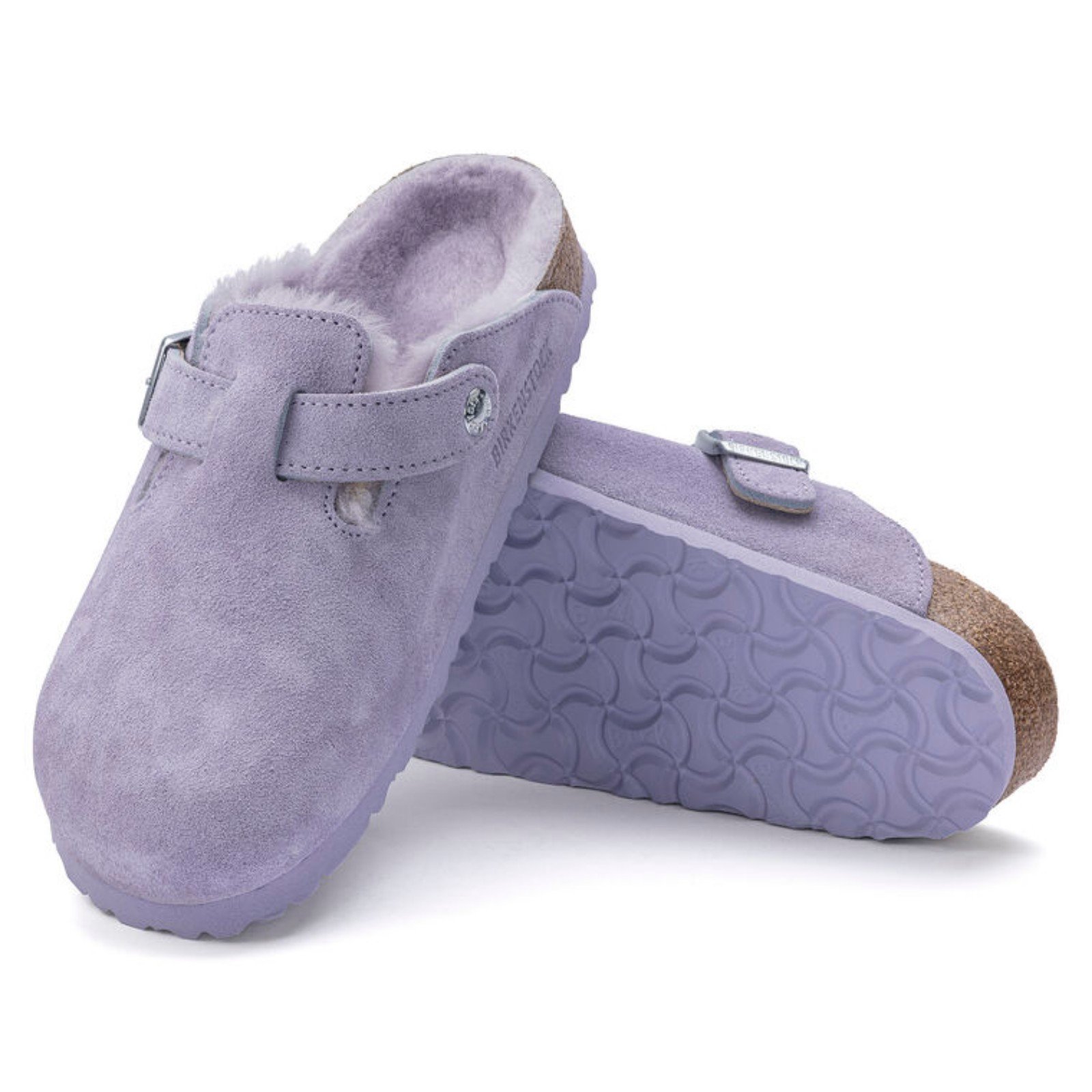 Birkenstock Boston Women's Shearling Purple Fog