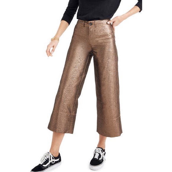 Madewell Women's Emmett Metallic Pants