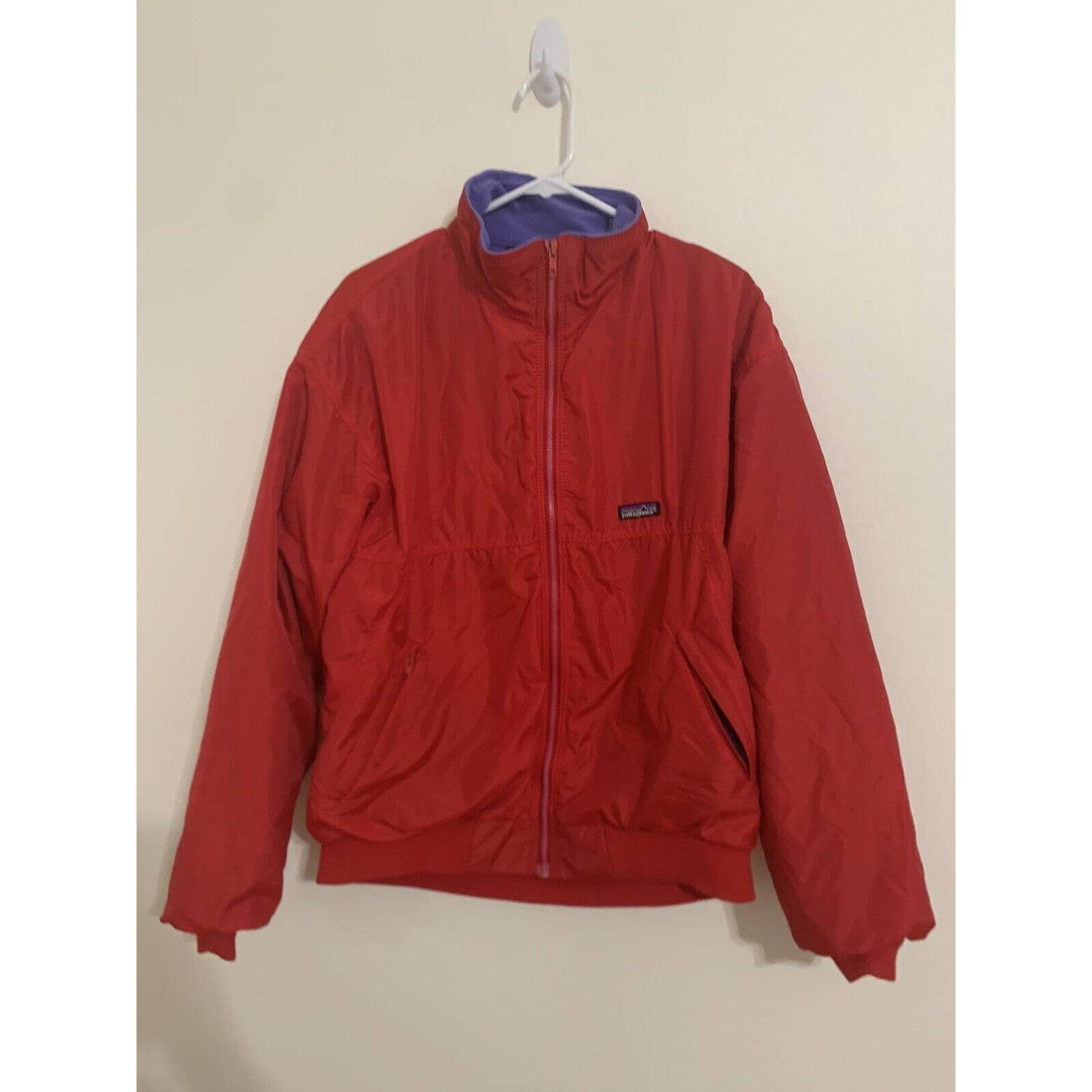 Patagonia Women's Red Full Zip Hooded Jacket RN 51884 Size Large Nylon
