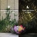 Huaxu Solar Lights Outdoor Garden Decor,Purple Lotus Solar Light,Waterproof LED
