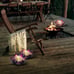 Huaxu Solar Lights Outdoor Garden Decor,Purple Lotus Solar Light,Waterproof LED