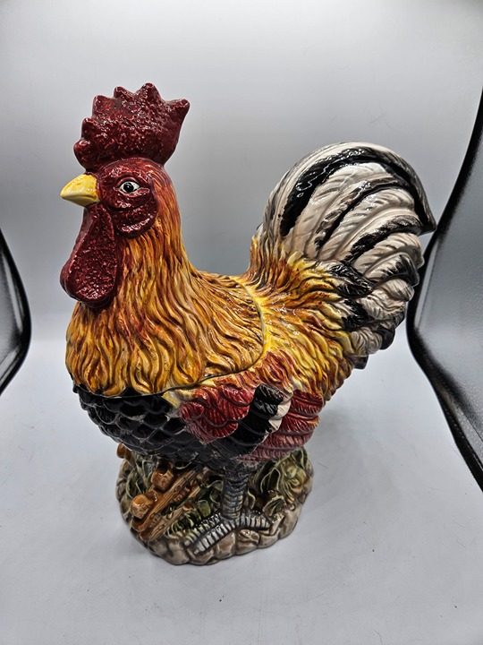 VTG. GKA Ceramic Rooster Cookie Jar