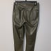 RAG & BONE ARMY GREEN NINA FAUX LEATHER PANTS MEDIUM