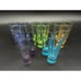 Libbey By Crisa Shot Glasses Set of 15 Weighted Bottom With Colors