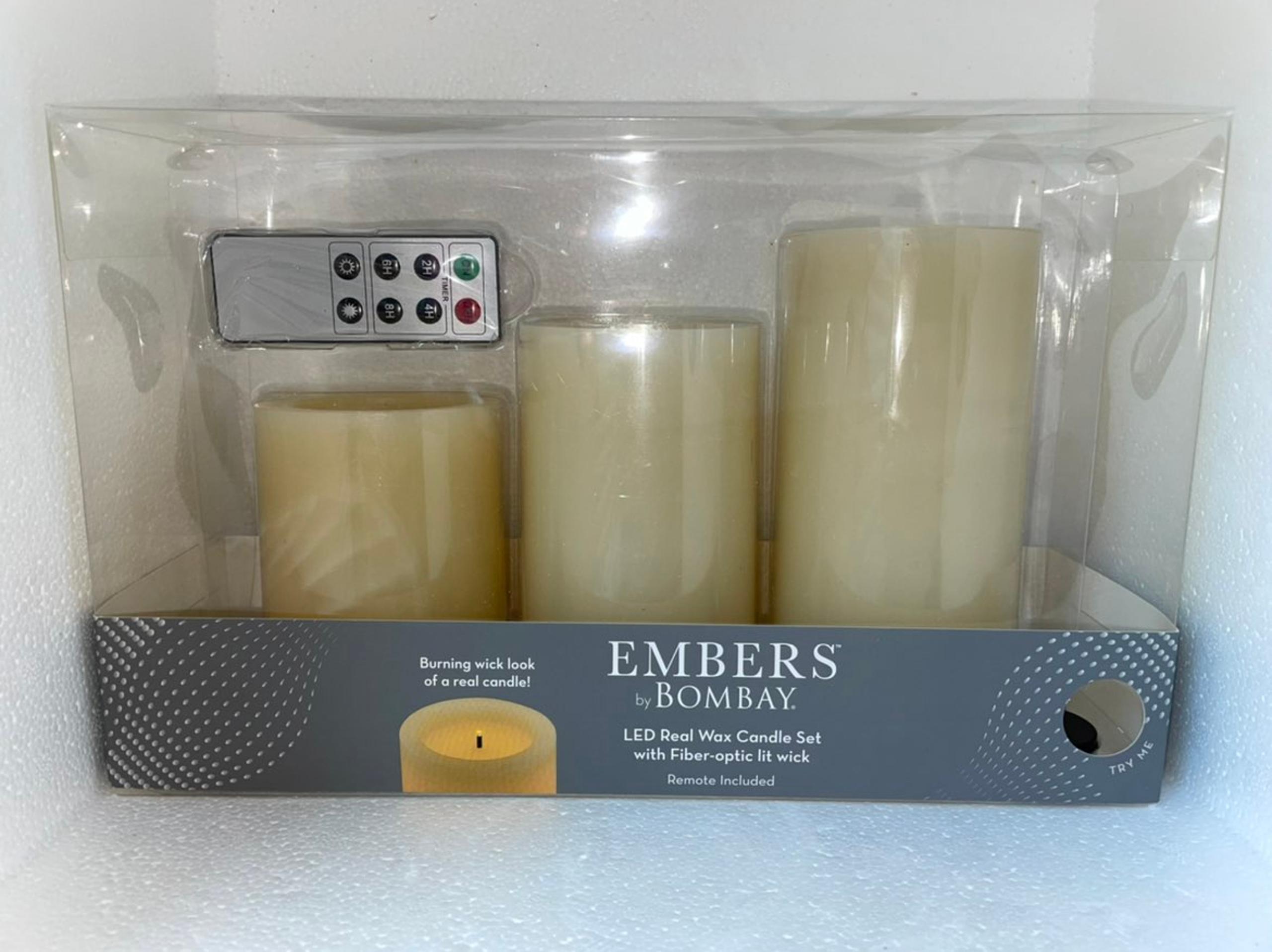 LED real wax candle set.