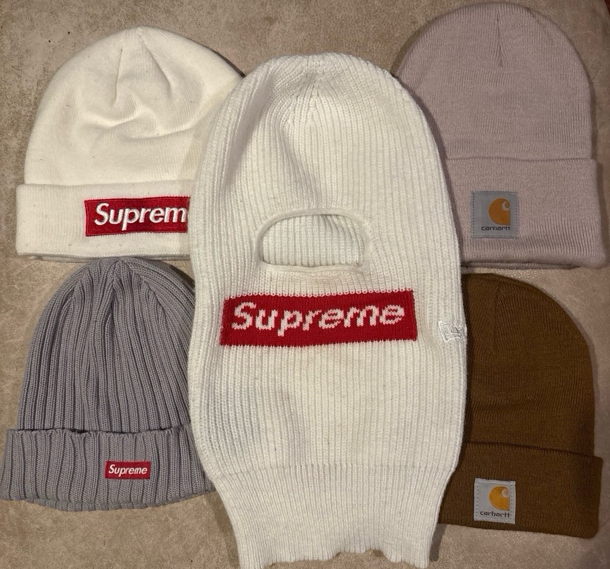 Supreme/Carhartt Lot of 4 beanies and 1 Supreme New Era Balaclava