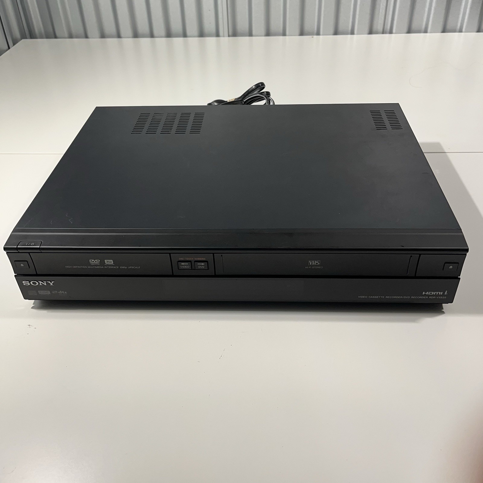 Sony RDR-VX535 Combo DVD VCR VHS Player Recorder HDMI - TESTED WORKS