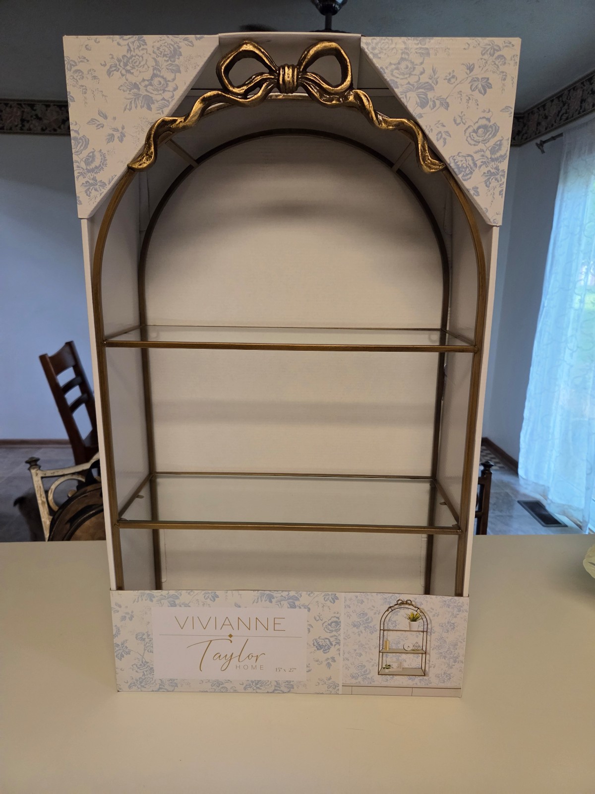 Vivienne Taylor Bow Glass shelf