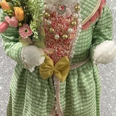 Giant cottontail lane Mrs bunny Easter porchgreeter 4’ tall BNWT RARE Victorian