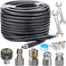 Sewer Jetter Kit 100FT for Pressure Washer, 5800PSI Drain Cleaner Hose USA