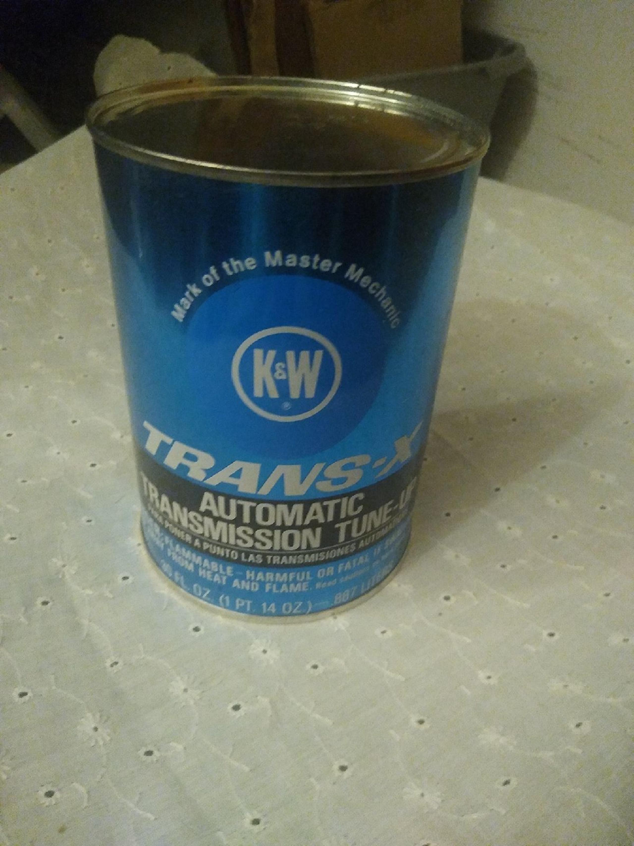 Vintage new K&W trans x tune up can