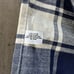 Bardwil Linens 16 x 16 Cream Navy Plaid Napkins Set of 6 NEW 100% Cotton India