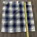 Bardwil Linens 16 x 16 Cream Navy Plaid Napkins Set of 6 NEW 100% Cotton India