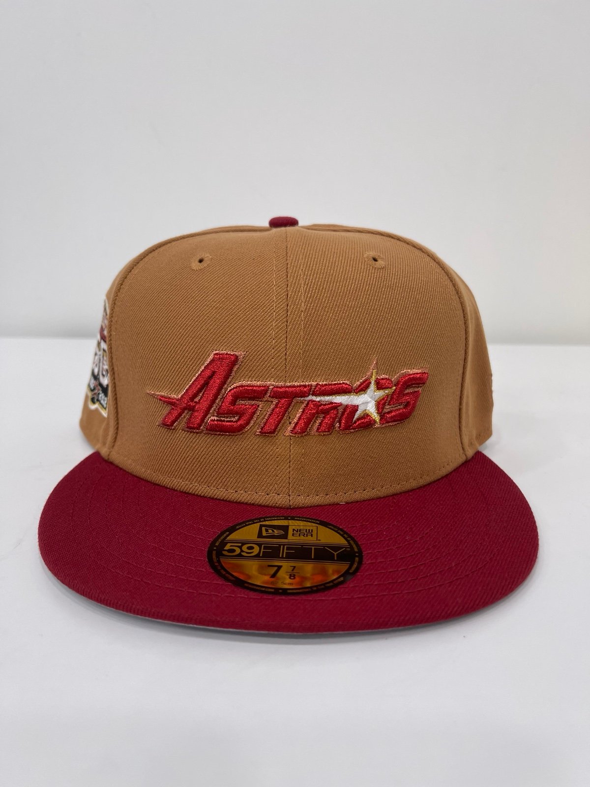 Houston Astros New Era Hat Club MLB 50 Year Patch Fitted Cap Hat 7 7/8