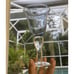 3 Artland Iris Light Blue Hand Blown Bubble Glass Bulbous Clear Stem Goblets
