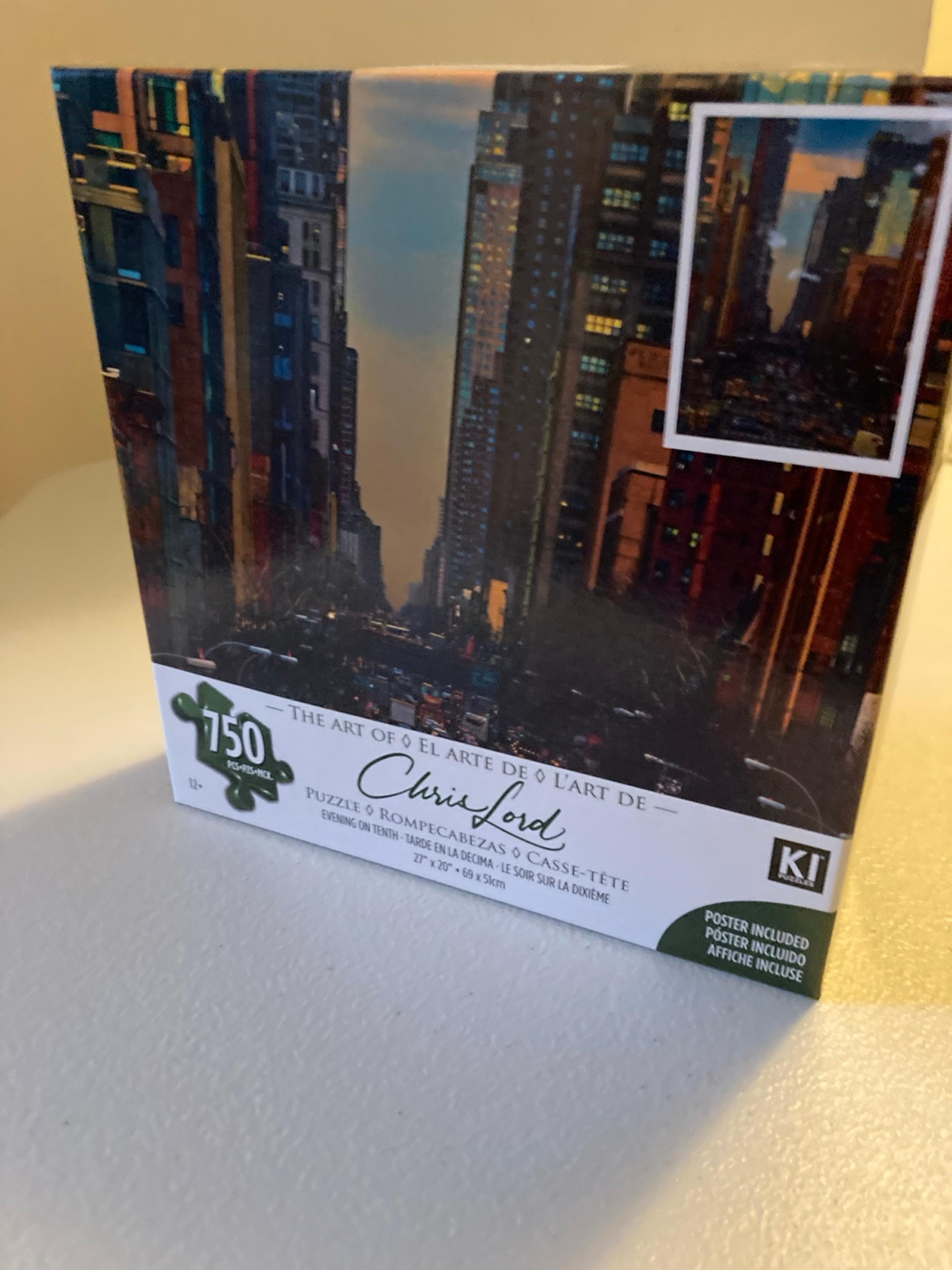Jigsaw Puzzle The Art of Chris Lord Evening on Tenth 750 Pieces New in Box