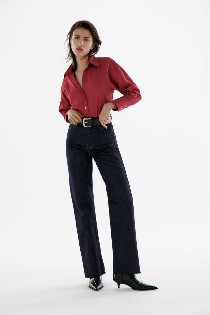 Zara cotton poplin shirt